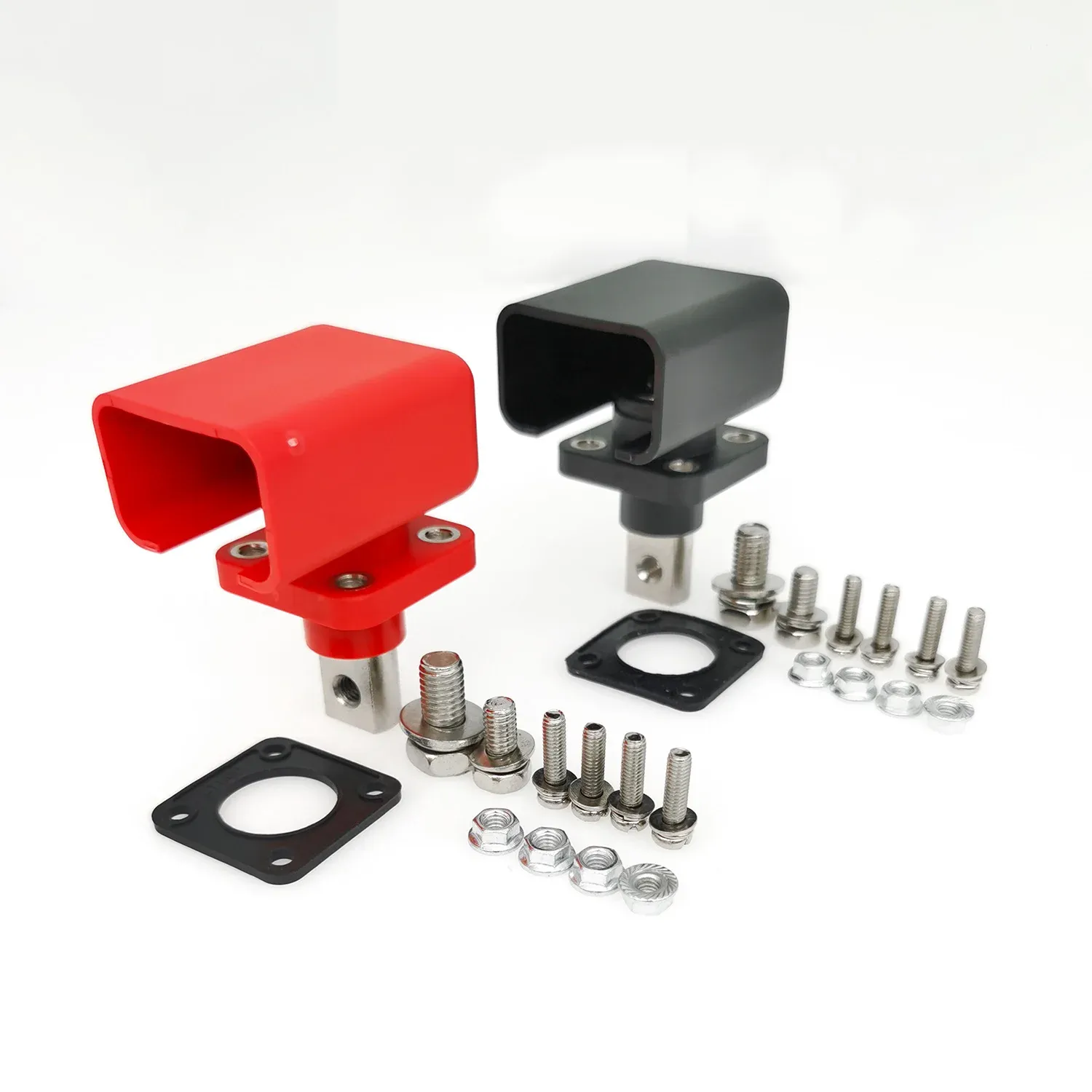 120A 100% Pure Copper Battery Terminal Set | Heavy Duty Positive & Negative Battery Connector for LiFePO4, Solar, UPS & Inver