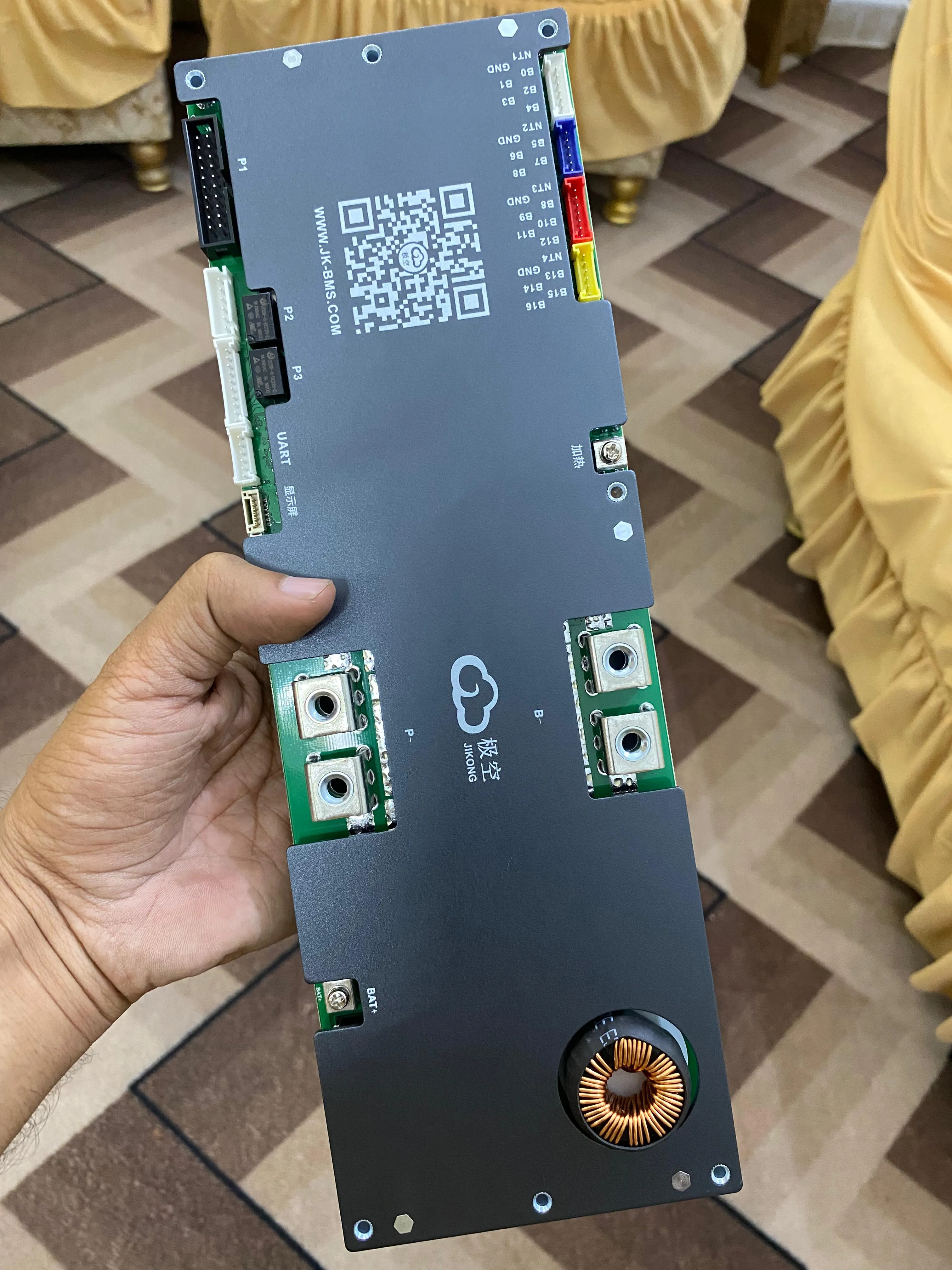 JK-PB2A16S20P Inverter BMS 200A with 2A Active Balancer | 350A Peak Discharge | 8S-16S LiFePO4, Lithium-Ion & LTO Battery Man