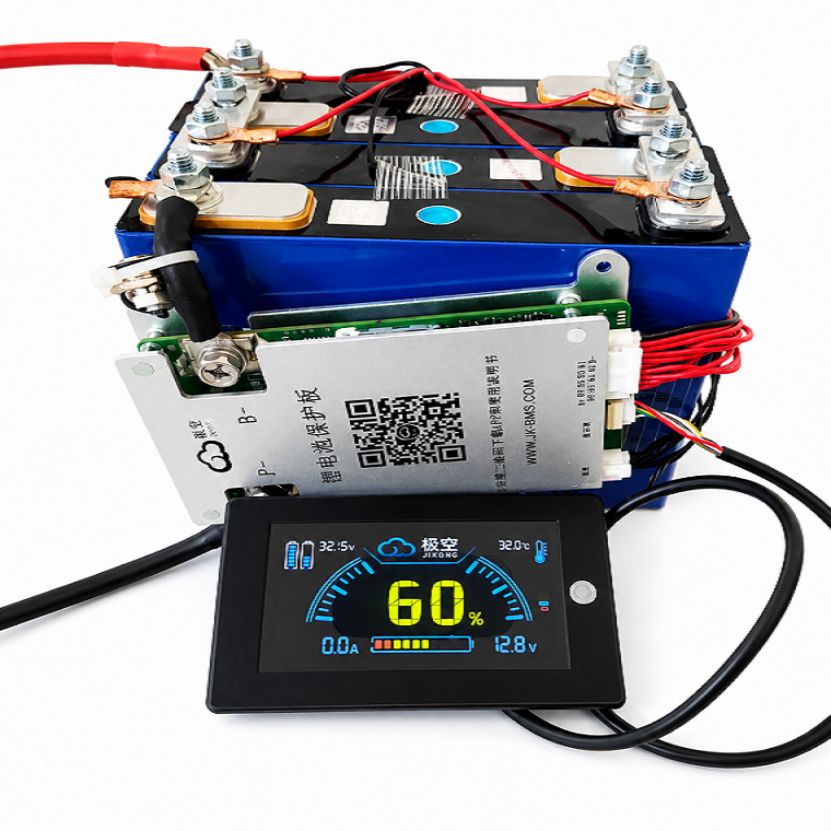 12V 50Ah LiFePO4 Open Battery - Angle 2