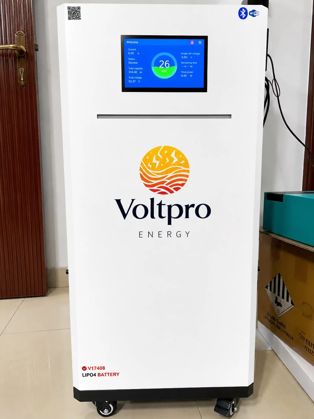 Voltpro Energy 51.2V 314Ah LiFePO4 Lithium Battery | EVE A-Grade 8000+ Cycles | TDT-1001 Smart Inverter BMS | 300A | 600A Pea