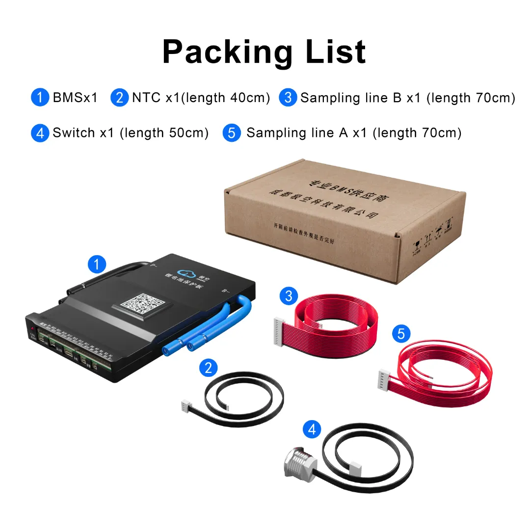 JK-BD6A24S20P Smart Active Balance BMS 200A | 8S–24S | Bluetooth & LCD Display | LiFePO4 Li-ion LTO Battery BMS - View 8